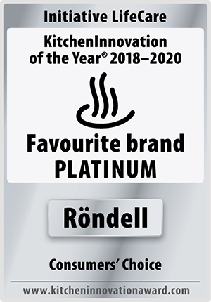 Бренд Röndell в третий раз получил платиновую награду «Favourite brand/ Любимый бренд 2018-2020»! Награда была присуждена в рамках международного конкурса промышленного дизайна «Kitchen Innovation of the Year 2020» во Франкфурте – на – Майне.