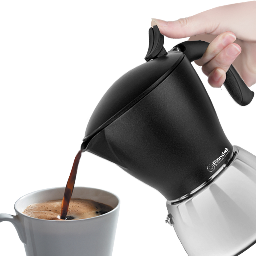 RDA-1304 Гейзерная кофеварка (9 чаш), 0.45 л Melange Rondell (Индукция)
