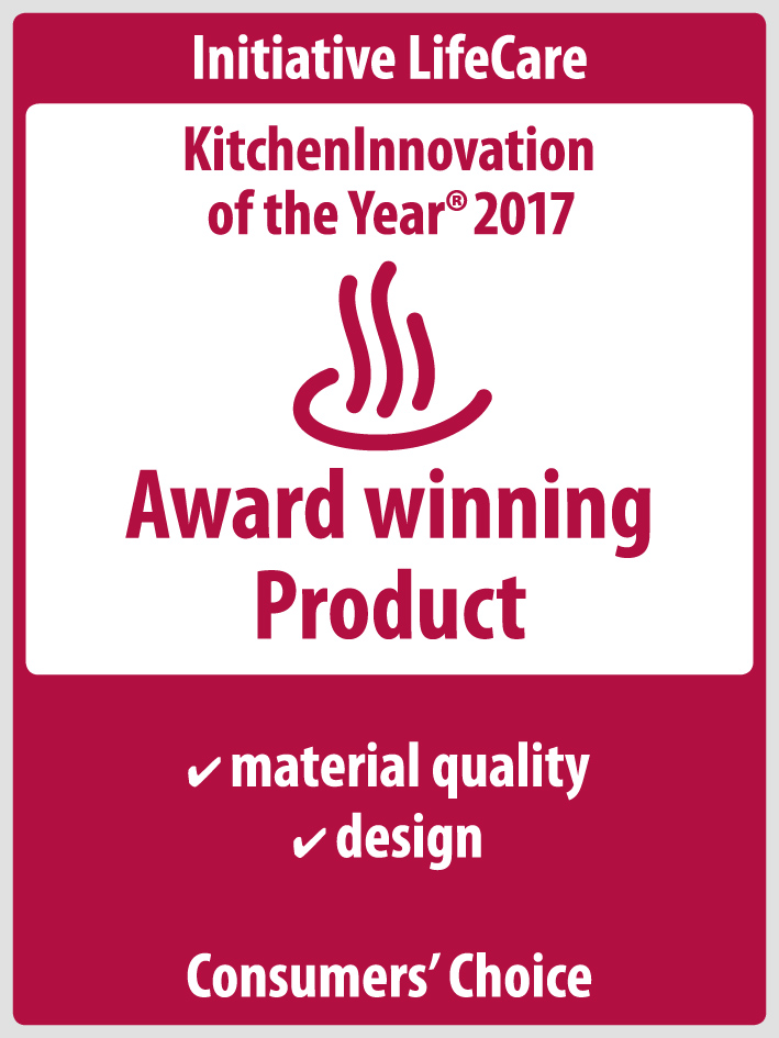 Коллекция посуды  RainDrops  получила престижную награду в рамках международного  конкурса промышленного дизайна «KITCHEN INNOVATION of the Year» -2017.