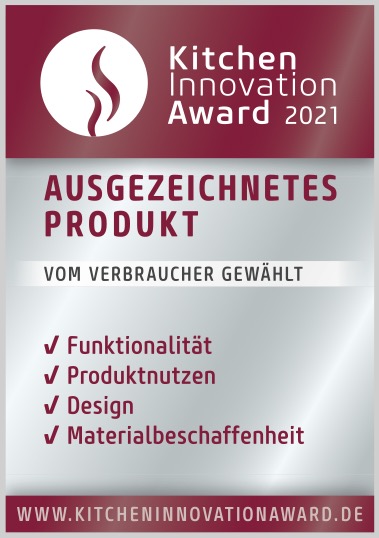 Коллекция посуды Zart получила престижную награду в рамках международного конкурса промышленного дизайна «Kitchen Innovation of the Year 2021» в категории «Дизайн», «Функциональность» и «Технологии».